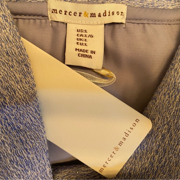 Mercer & Madison metallic cowl neck top - Picture 13 of 13